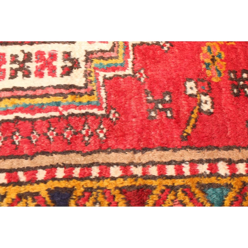 ECARPETGALLERY Hand-knotted Konya Anatolian Red Wool Rug - 3'10 x 11'6