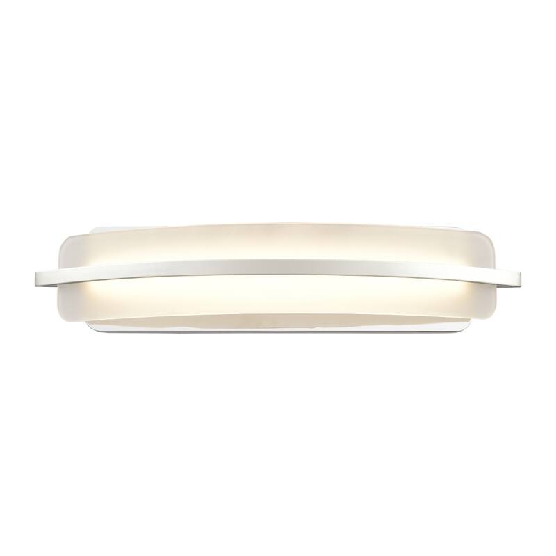 Curvato 16-inch Wide LED Vanity Light in Polished Chrome - 25.5