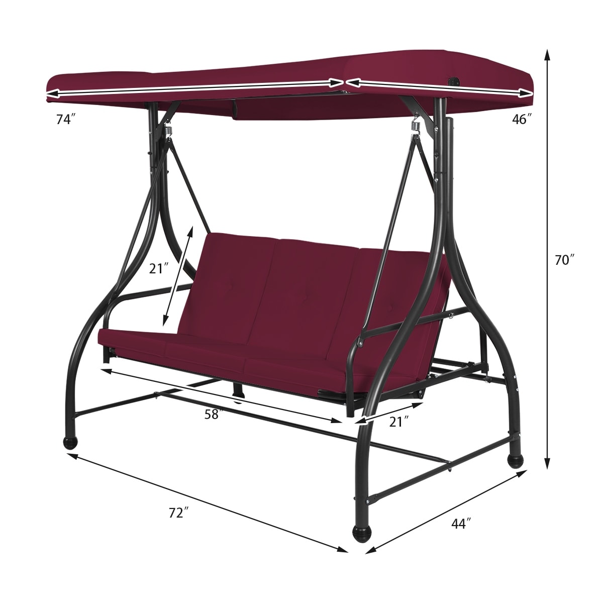 Converting patio 2025 swing