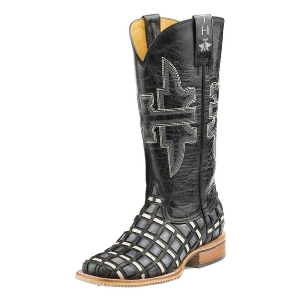 womens checkered cowboy boots