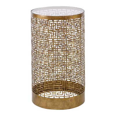 Uttermost Algernon Antiqued Gold Accent Table