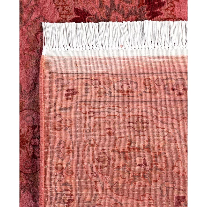 Overdyed One-of-a-Kind Hand-Knotted Area Rug - Pink - 4' 8" x 7' 2"