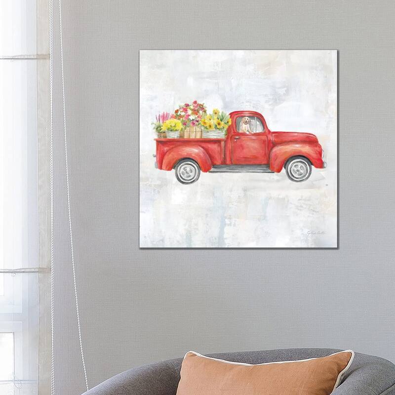 iCanvas "Vintage Red Truck" by Cynthia Coulter Canvas Print - 26x26x1.5