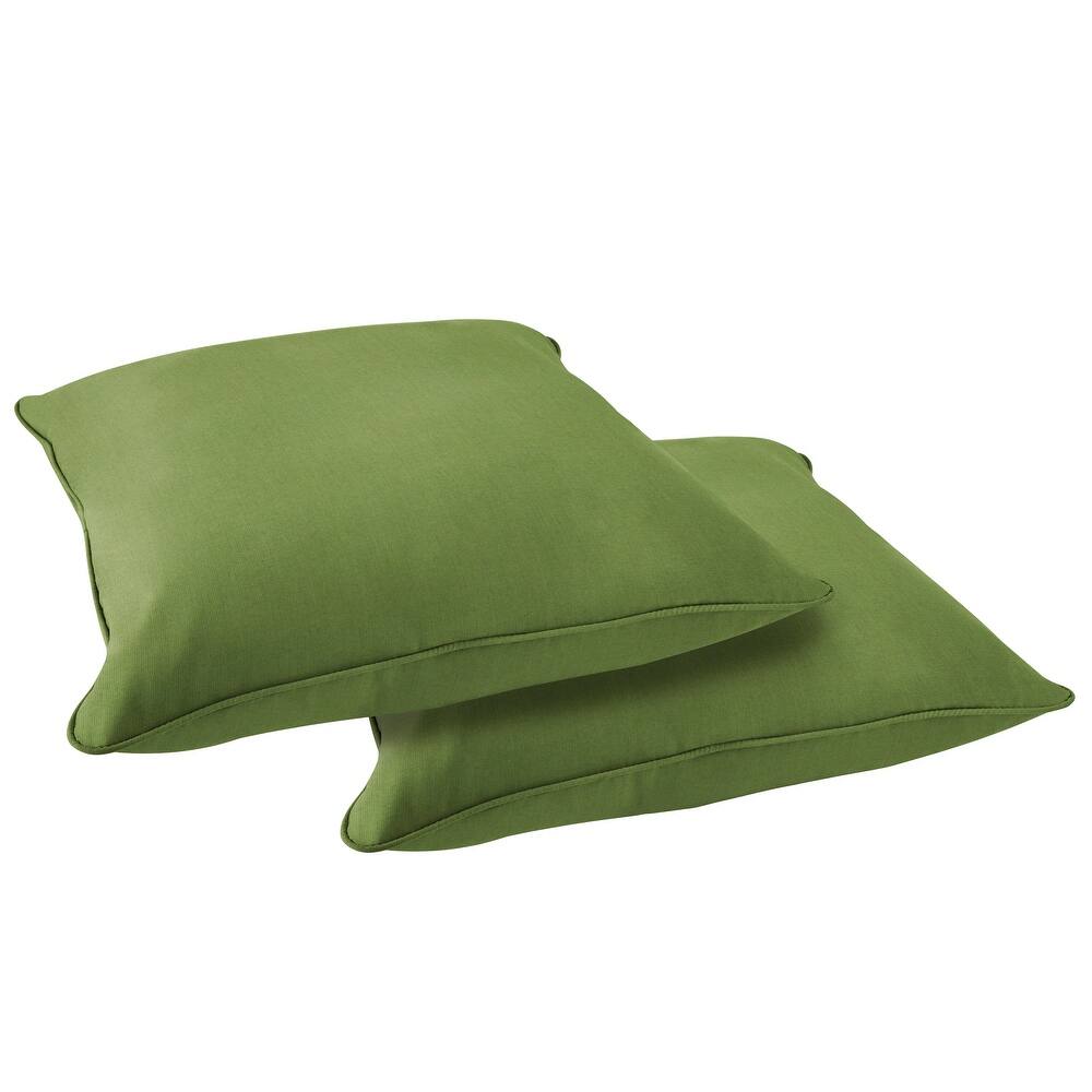 Sorra Home Sunbrella Outdoor Corded Floor Pillow Set of 2