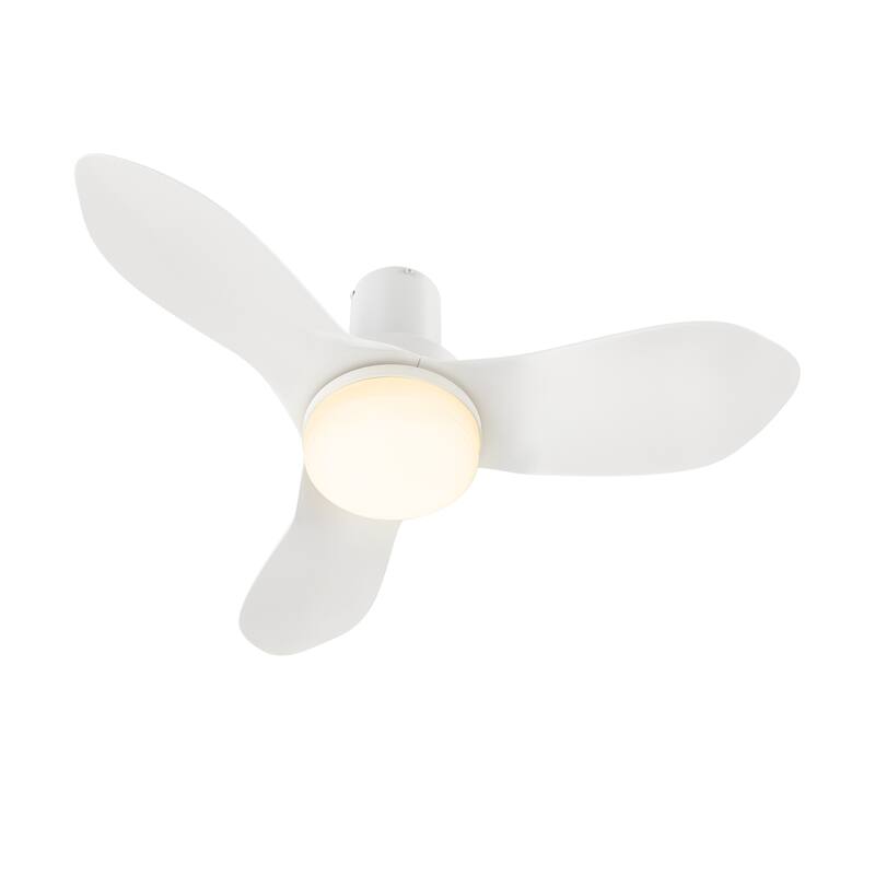 CARRO Haddington 36" ABS 3-Blade Indoor Ceiling Fan with Light and Remote Control - N/A