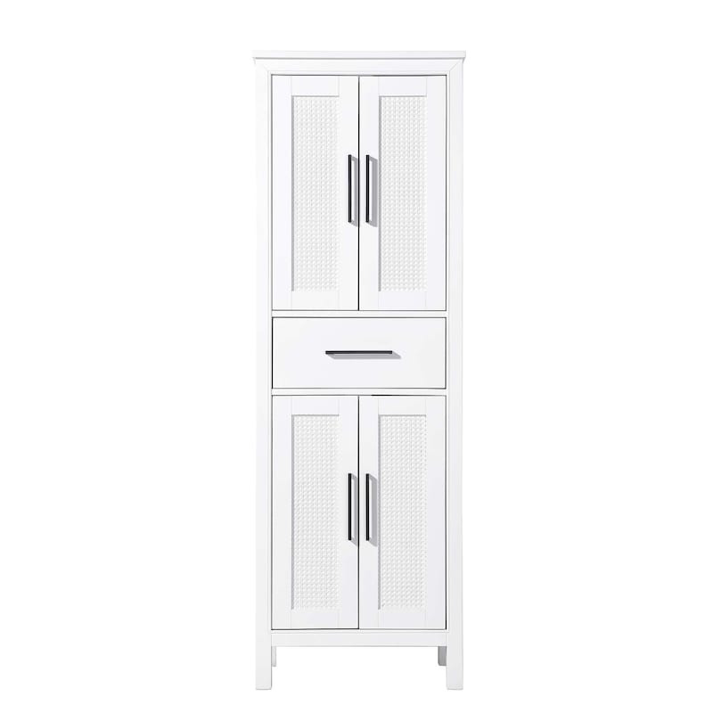 Winslow 16-28 Inch Bath Storage Cabinet - White - 24"
