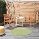 preview thumbnail 110 of 183, Nourison Essentials Solid Contemporary Indoor/ Outdoor Area Rug 4' Round - Green