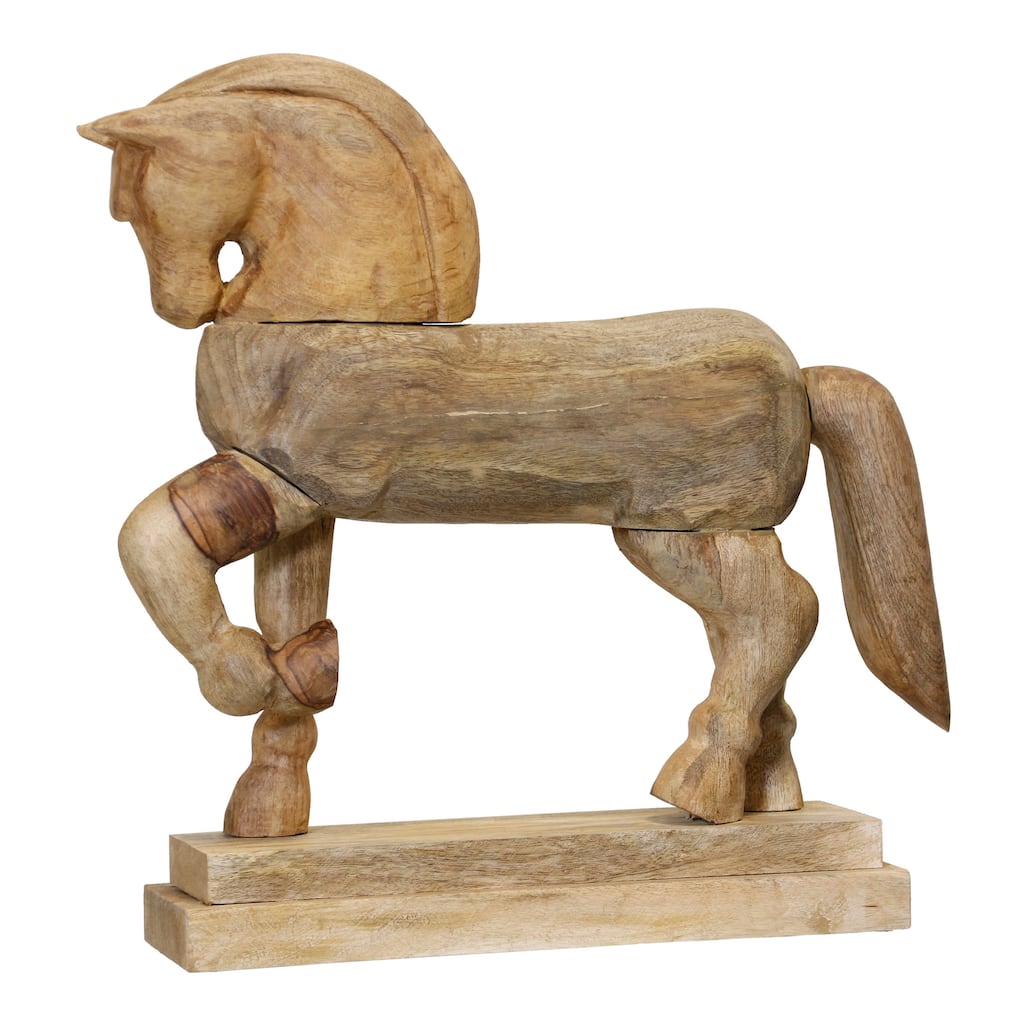 StyleCraft Wood Horse In Barn Wood