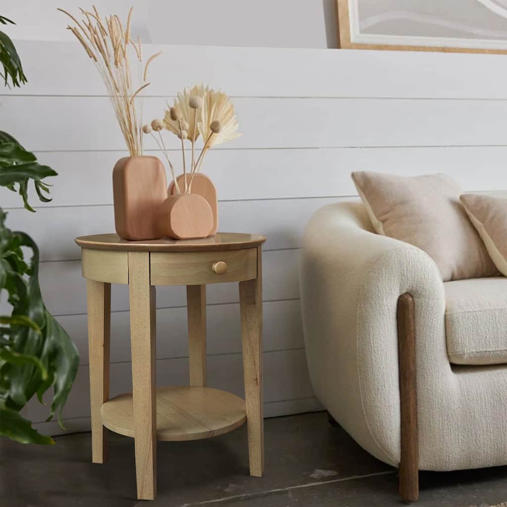 Solid Parawood Philips Accent Table