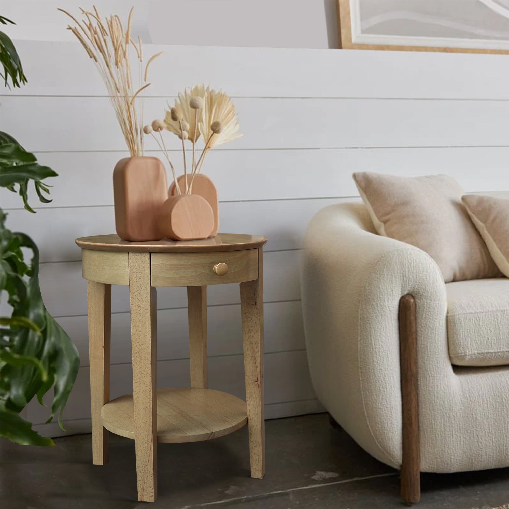 Solid Parawood Philips Accent Table