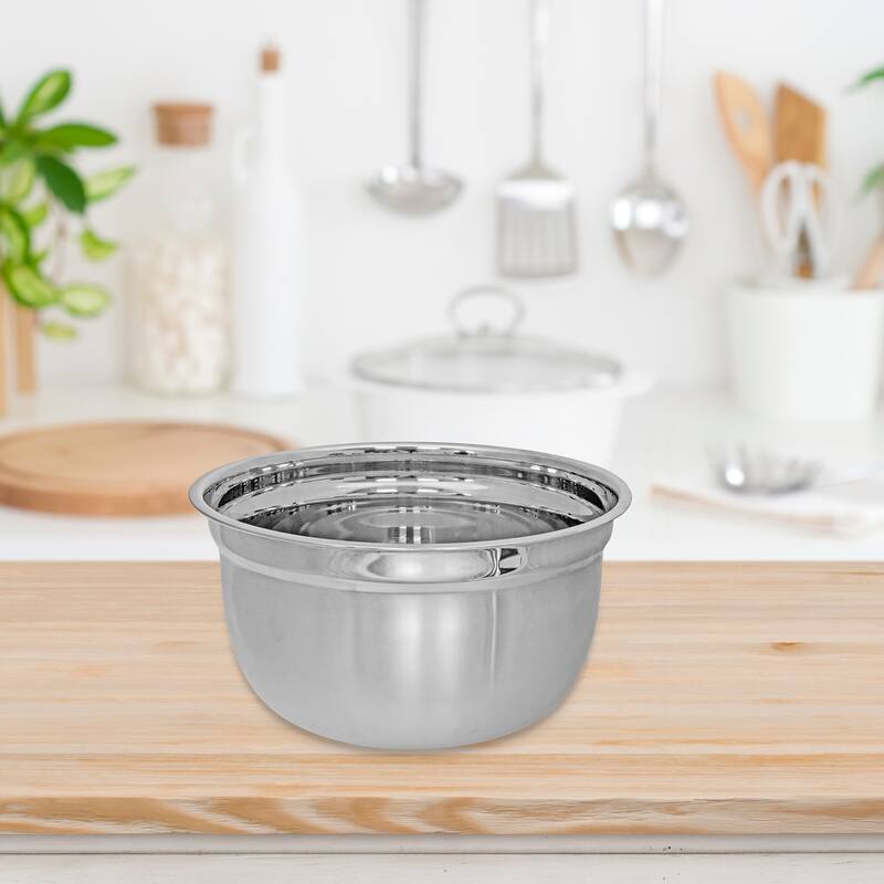 IH Casa Decor Stainless Steel German Mixing Bowl 11.75" - Silver