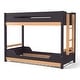 preview thumbnail 12 of 12, Furniture of America Zyric Modern Grey Mauve Solid Wood Twin over Twin Low Profile Bunk Bed