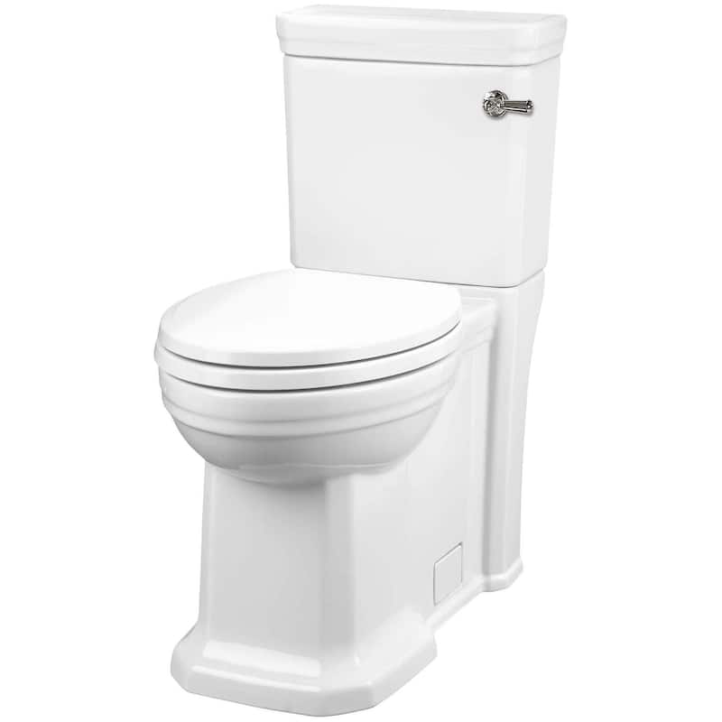 DXV Fitzgerald 1.28 GPF Two Piece Elongated Chair Height Toilet with - Canvas White