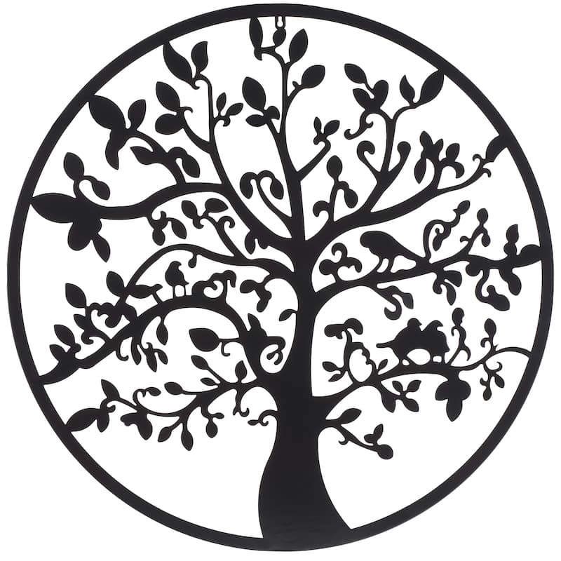 SAFAVIEH Outdoor Alfrid 32" Tree Of Life Wall Art
