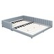 preview thumbnail 6 of 12, Queen Size & Twin XL Size Upholstered Platform Bed