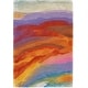 preview thumbnail 10 of 18, Nourison Prismatic Modern Abstract Sunset Watercolor Area Rug
