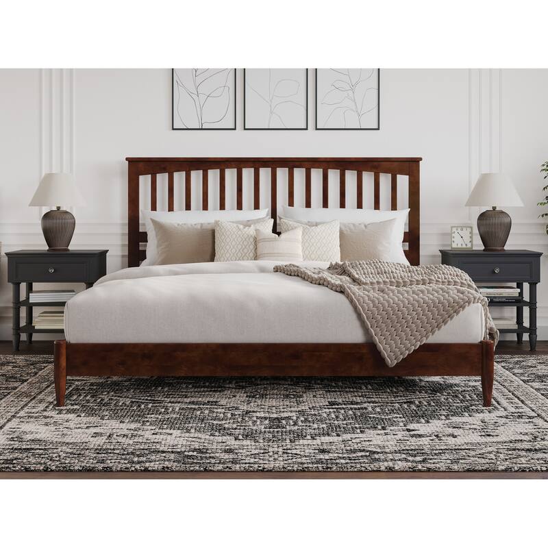 Becket Solid Wood Low Profile Platform Bed