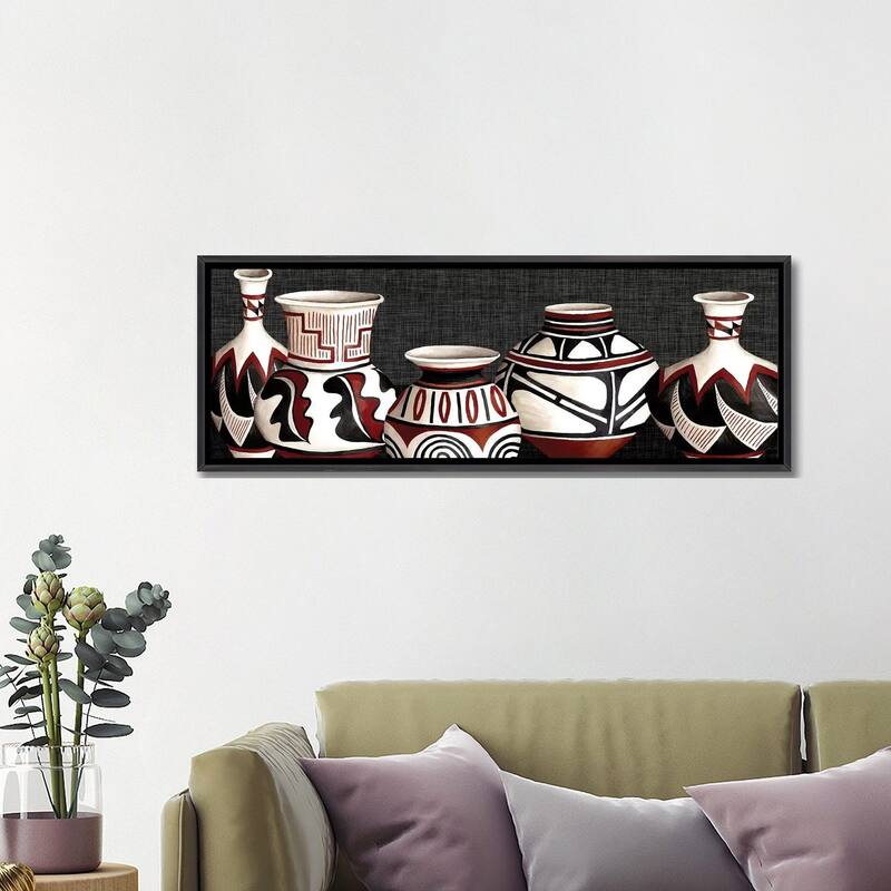 iCanvas "Mexican Pottery" by Studio W Framed