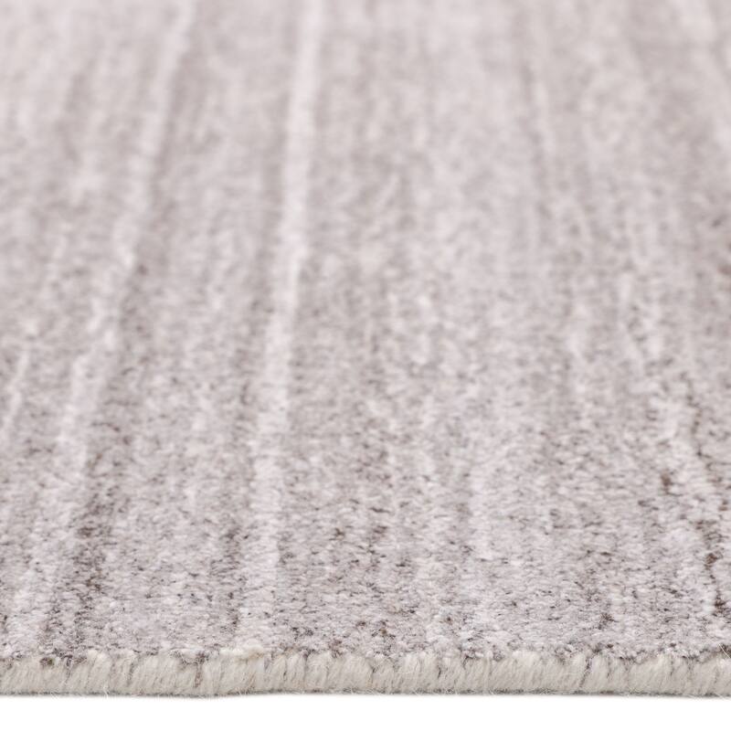 Overton Handmade Modern Contemporary Striped Area Rug