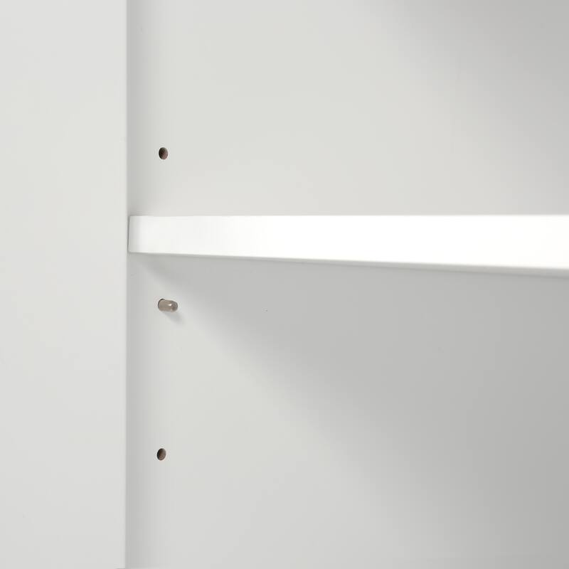 59" Double Sink Bathroom Vanity with SMC Top, Solid Wood Frame & Soft Close Doors, Gray Storage Cabinet