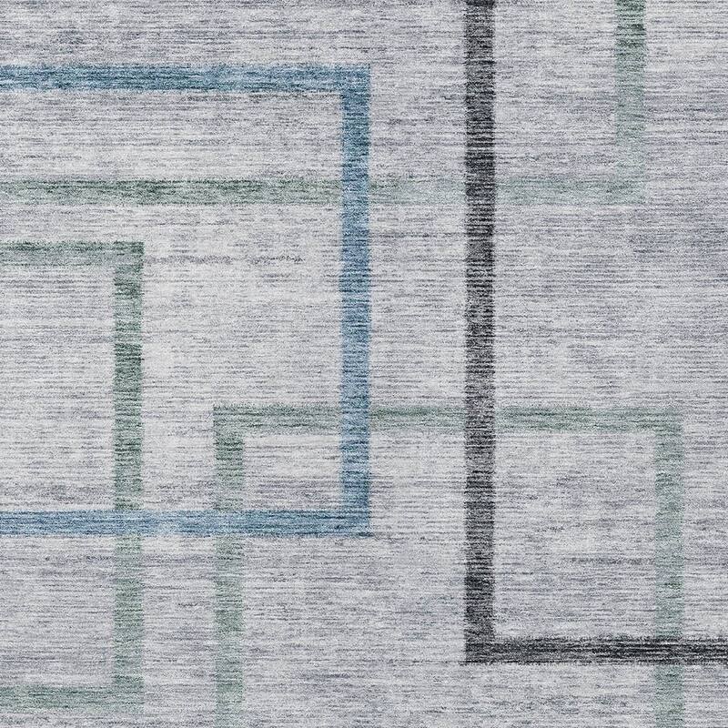HomeRoots Geometric Transitional Rectangle Outdoor Rug