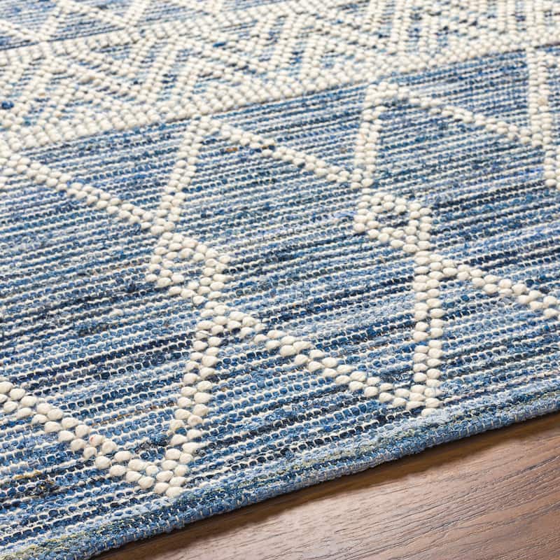 Pernnille Handmade Farmhouse Cotton & Wool Area Rug