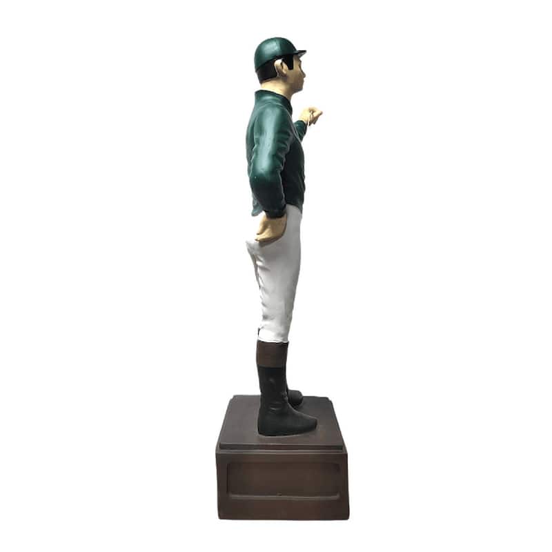 Classic Lawn Jockey Green Shirt Garden Statue