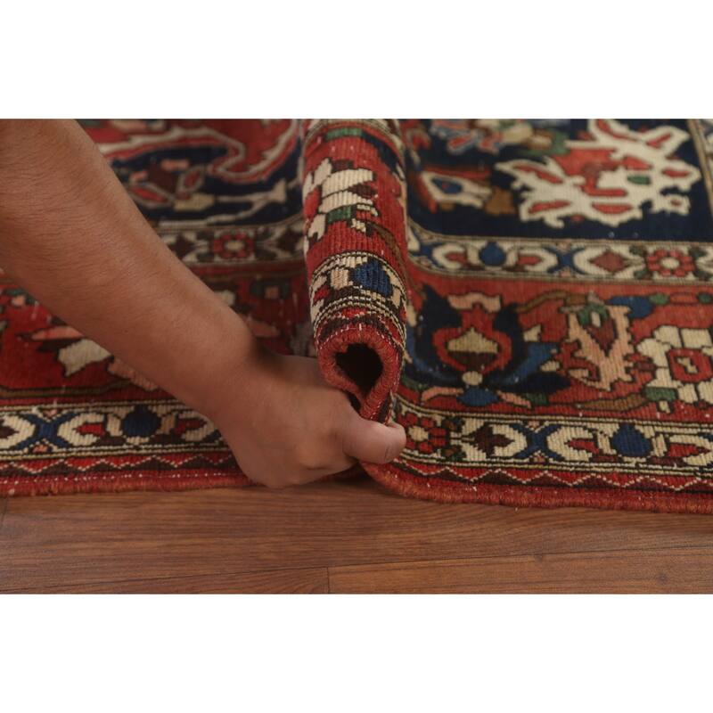 Bakhtiari Persian Antique Area Rug Hand-Knotted Wool Carpet - 7'0"x 10'0"