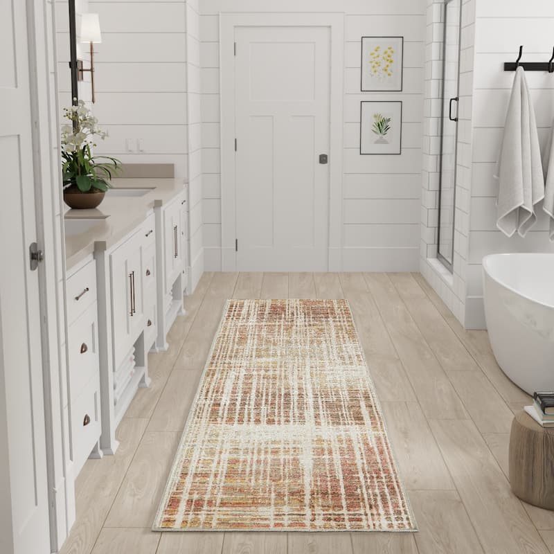 Nourison Washable Decor Indoor only Machine Washable Abstract Area Rug