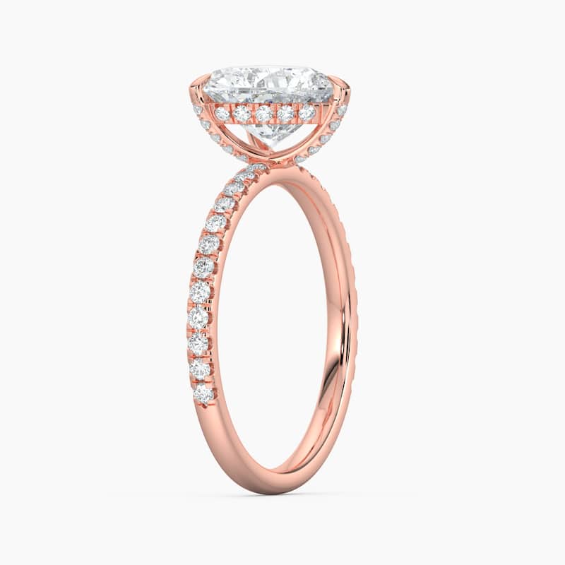 Auriya 14k Gold Lab Grown Heart Diamond Luxe Hidden Halo Engagement Ring 1.00 to 5.00 ct. tw. (F-G, VS)
