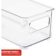preview thumbnail 5 of 11, Plastic Storage Bins Stackable Clear Pantry Organizer Box Containers