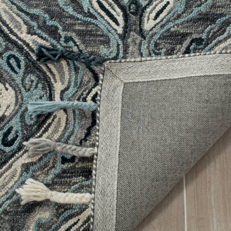 SAFAVIEH Handmade Suzani Nibal Boho Tribal Wool Rug