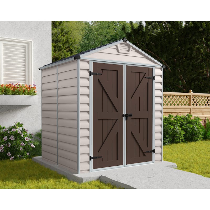 SkyLight 6 ft. x 5 ft. Tan Garden Outdoor Storage Shed - 6 ft x 5 ft