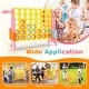 preview thumbnail 8 of 12, Costway Jumbo 4-to-Score 4 in A Row Giant Game Set with Stickers for - See Details