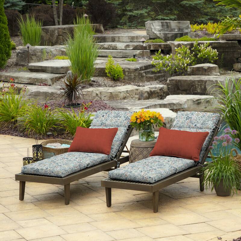 ARDEN 72 x 21 in Outdoor Chaise Lounge Cushion