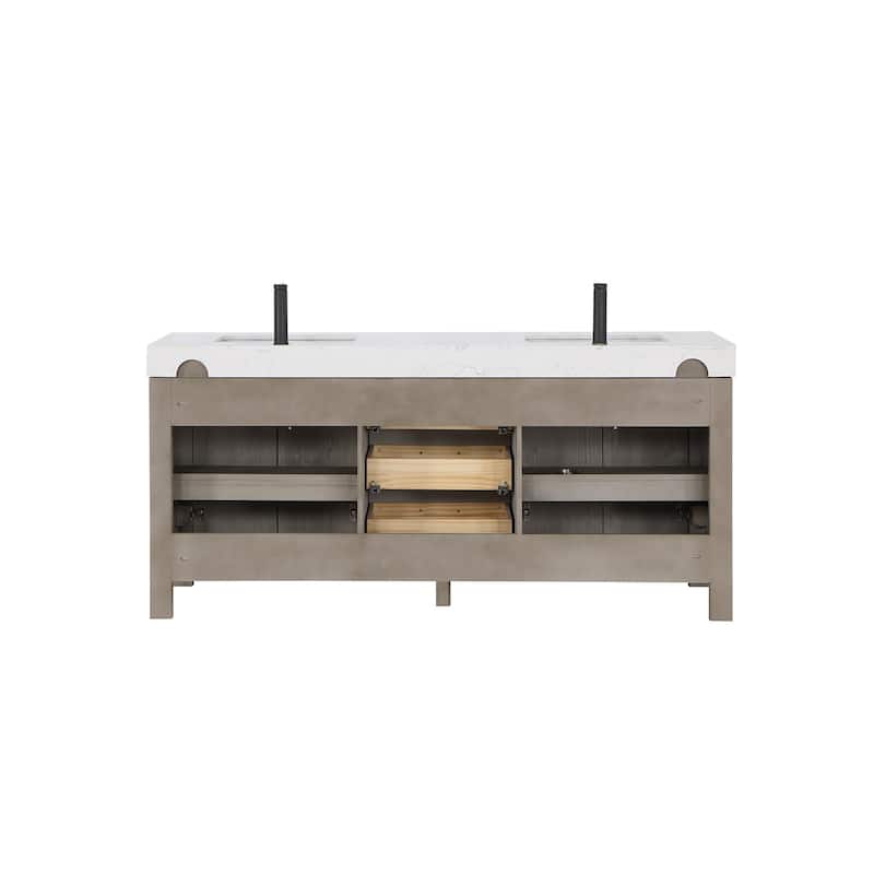 Miseno MV-NM-703872 León 72" Free Standing Double Basin Vanity Set