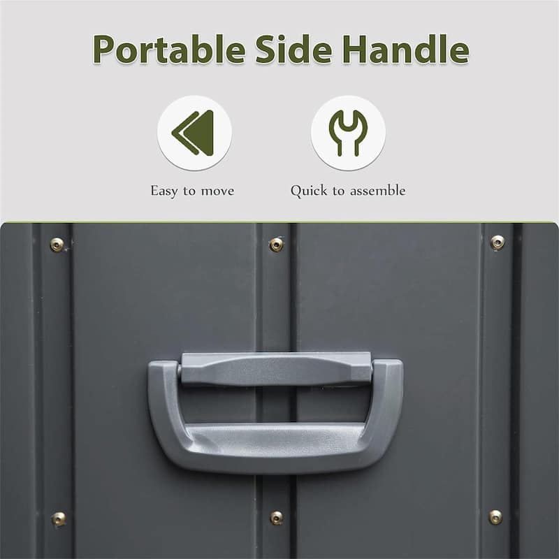 Waterproof 100/120/150/160-Gallon Outdoor Deck Box for Patio Storage