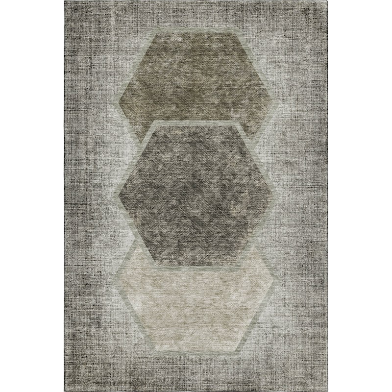 Premium Washable Super Soft Modern Hexy Mayfield Rug