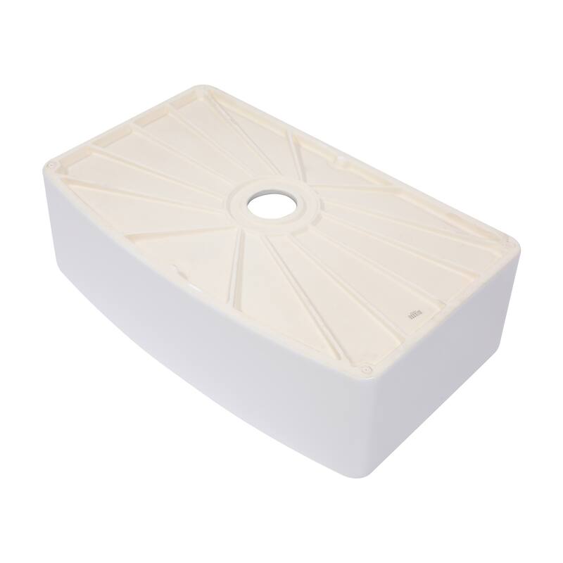 Farmhouse Kitchen Sink Arch Edge Apron Front Single Bowl