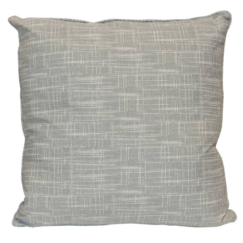 StyleCraft Weave Textured Pillow - 24" x 24" - Soft Silver Gray