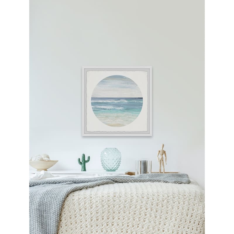 'Relaxing Beach' Framed Painting Print