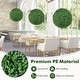 preview thumbnail 6 of 8, Gymax 2 PCS 20'' Artificial Boxwood Topiary Balls Sun-protective Round