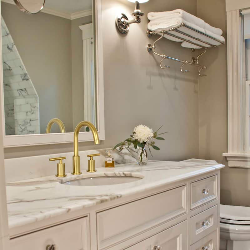 Two-Handle Copper Widespread Bathroom Sink Faucet - 8' x 10'
