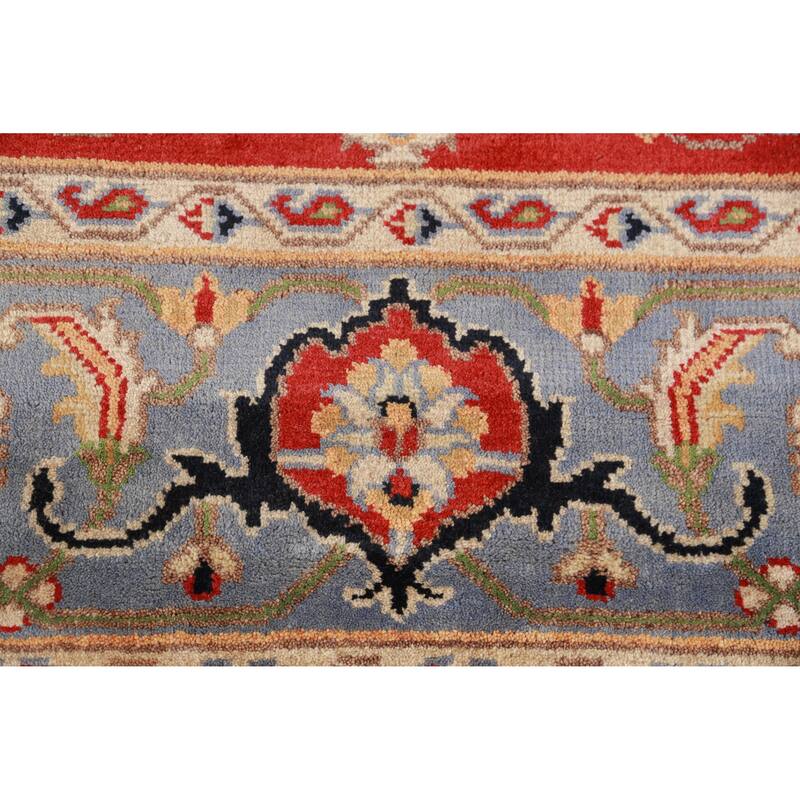 Hand Knotted Oriental 100% Wool Carpet Traditional Floral Red Heriz (serapi) Area Rug - 10' 0'' X 7' 11''