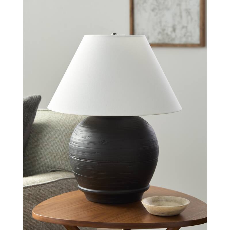 Livabliss Onrus Country Accent Table Lamp - Gray/White