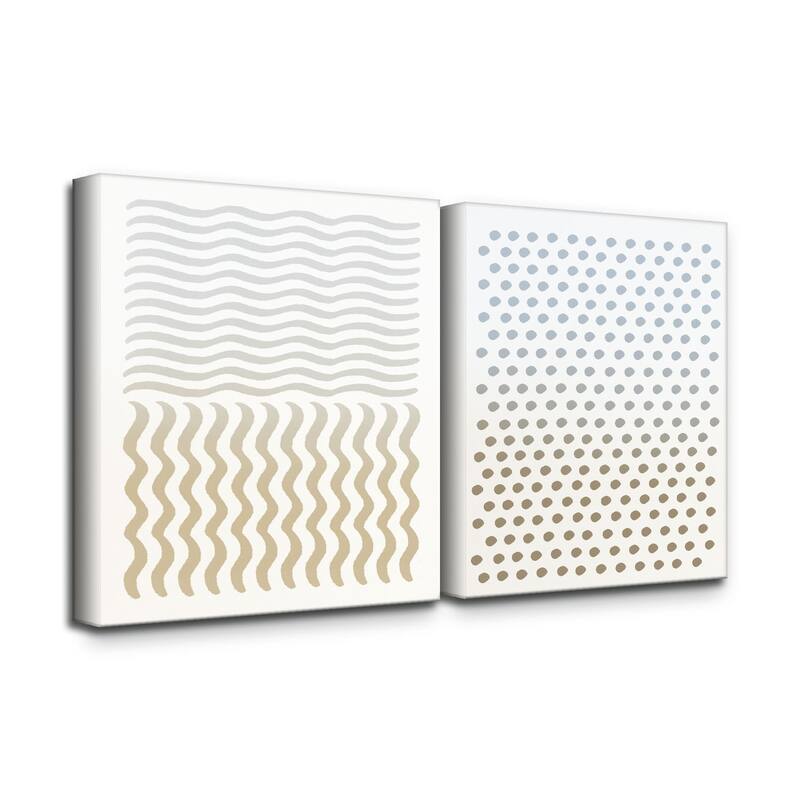 'Abstract Neutral CLXIV' 2-Piece Wrapped Canvas Wall Art Set by ChiChi Décor
