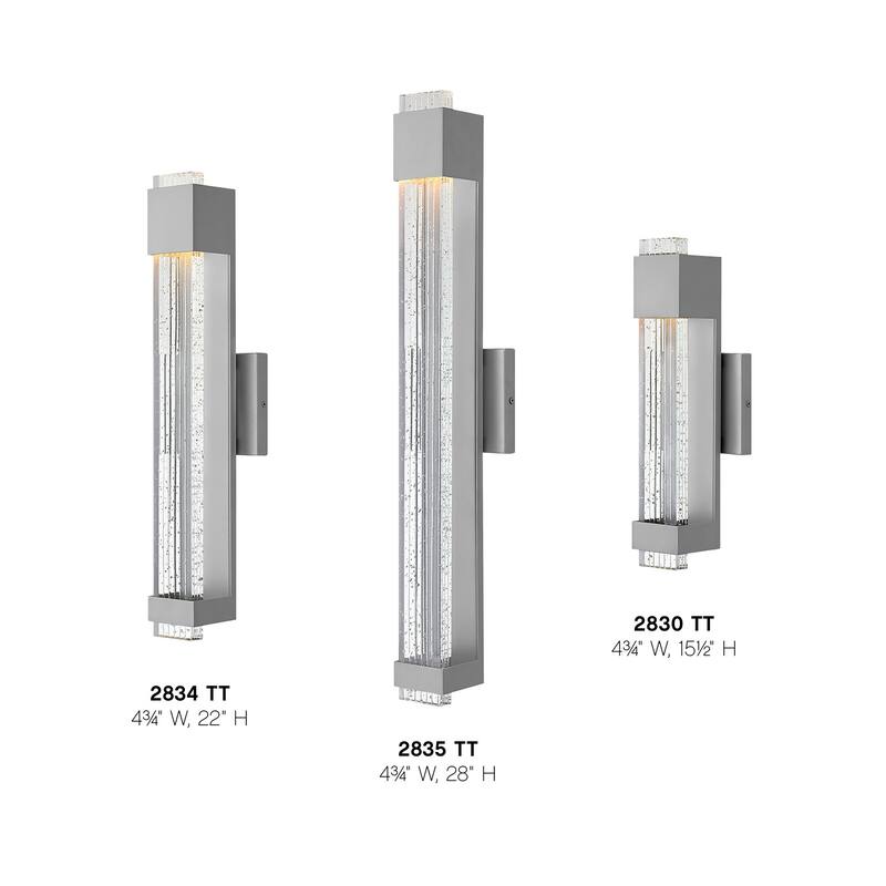 Hinkley Lighting Glacier Single Light 15-1/2" High Integrated LED