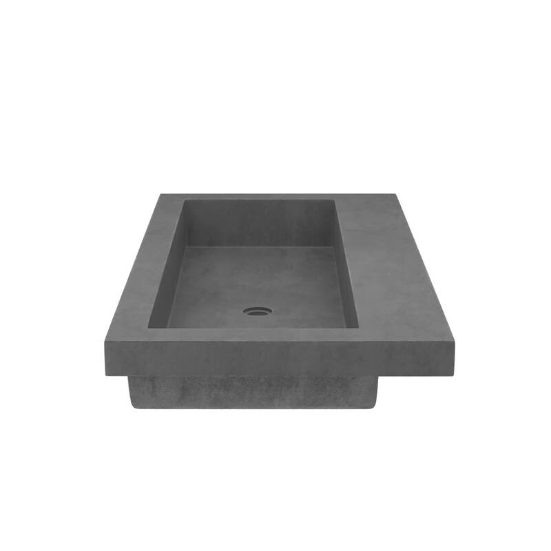 Native Trails Trough 36" Rectangular NativeStone Drop In Bathroom Sink