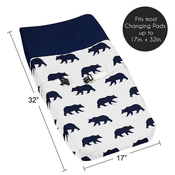 Sweet Jojo Designs Changing Pad Cover for the Big Bear Collection