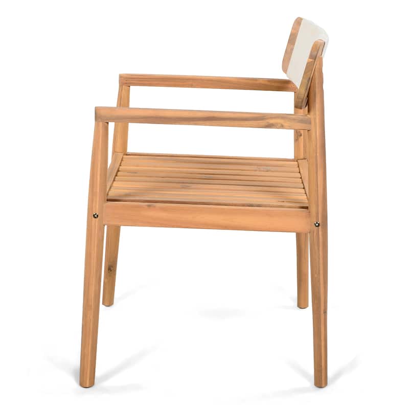 Christopher Knight Home - Zorion Acacia Wood Outdoor Dining Armchair